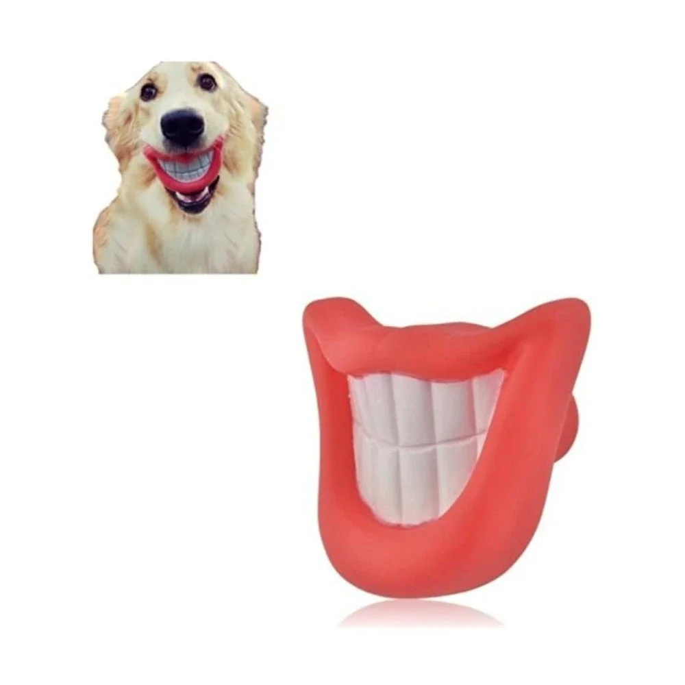 Prettysell Dog Toy Red Lips for Pet Dog- Photo Props- Squeaky Chewy toy